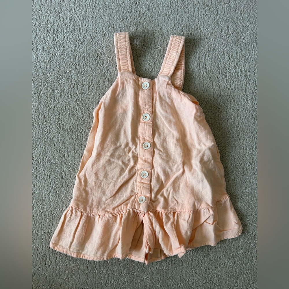 Zara baby girl light orange summer dress 9-12 months